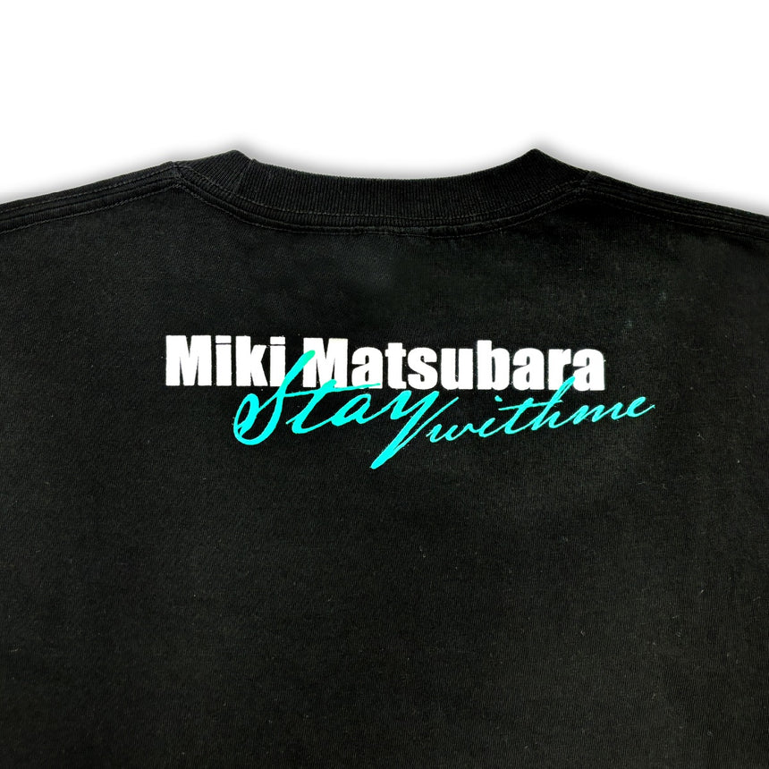 Miki Matsubara "stay black" T-SHIRT